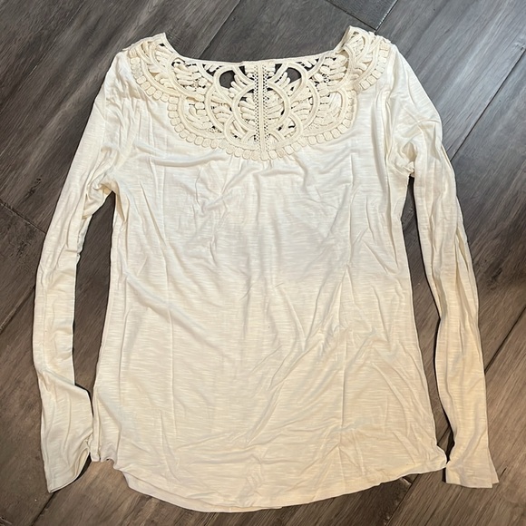 Anthropologie cream top small - Picture 5 of 7